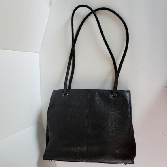 Giani Bernini Shoulder Bag Handbag Leather Navy Satchel Purse WOMEN'S WOMAN'S - Picture 12 of 13